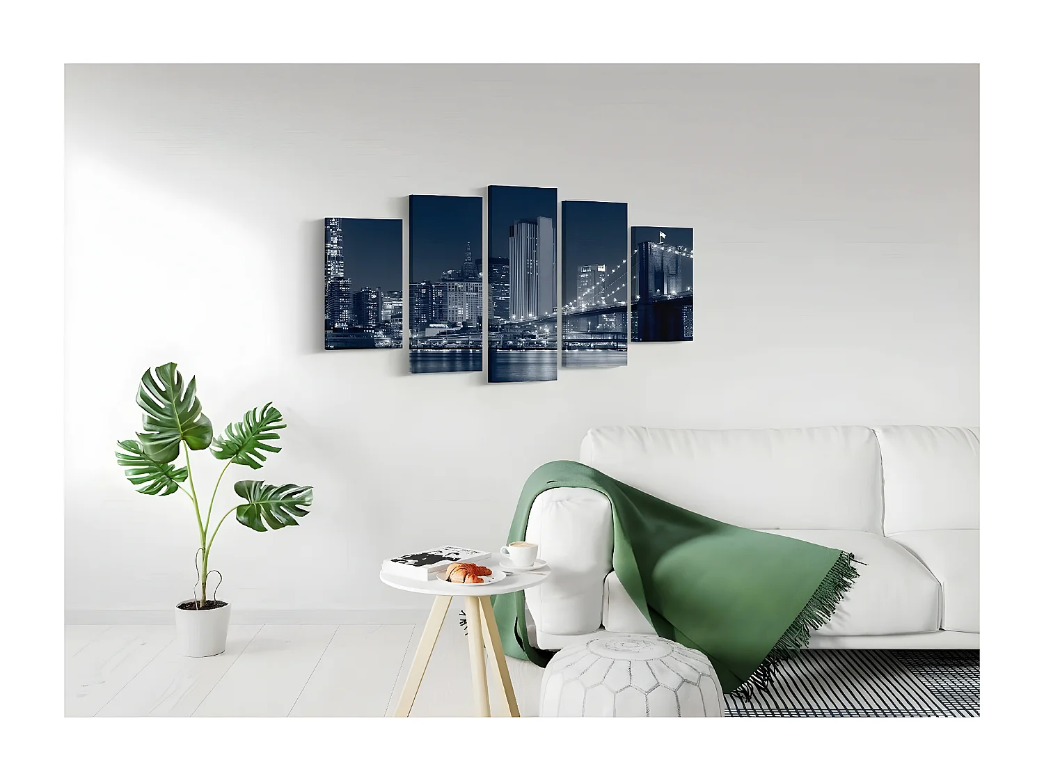 Impression sur Toile New York 1, Multicouleur, 100x3x60 cm, DESIGN MANIA