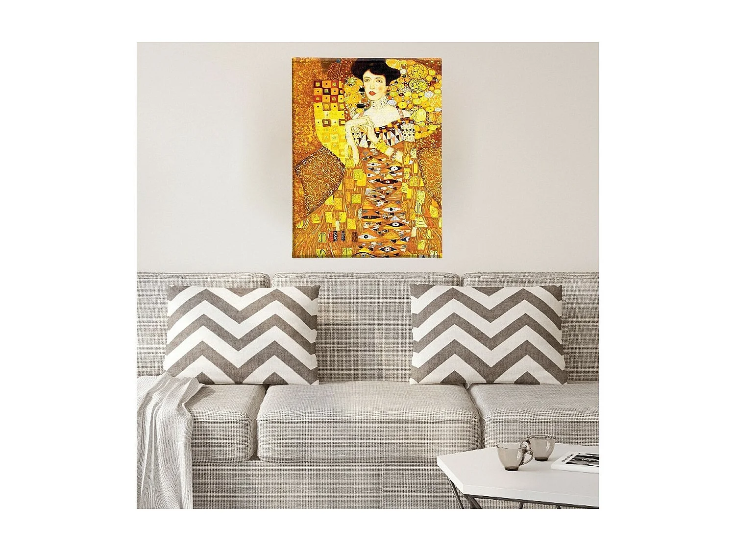 Wydruk na Płótnie Klimt Portret Adele Bloch-Bauer I, Wielokolorowy, 60x3x90 cm, EPIKASA