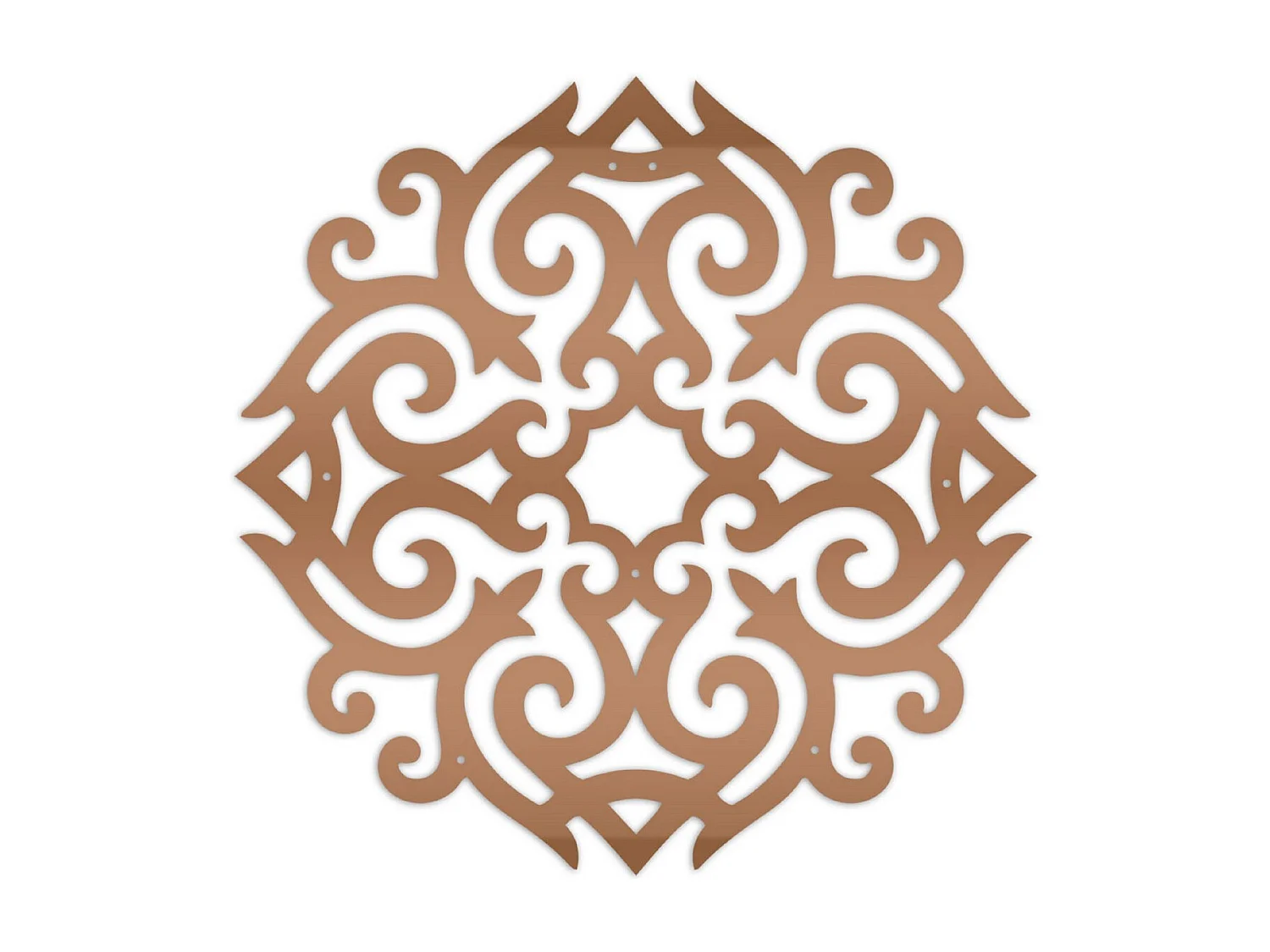 Dekoracja Metalowa Baroque 1, Miedź, 50x3x50 cm, EPIKASA