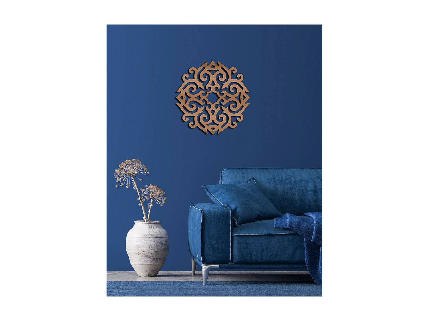 Dekoracja Metalowa Baroque 1, Miedź, 50x3x50 cm, EPIKASA