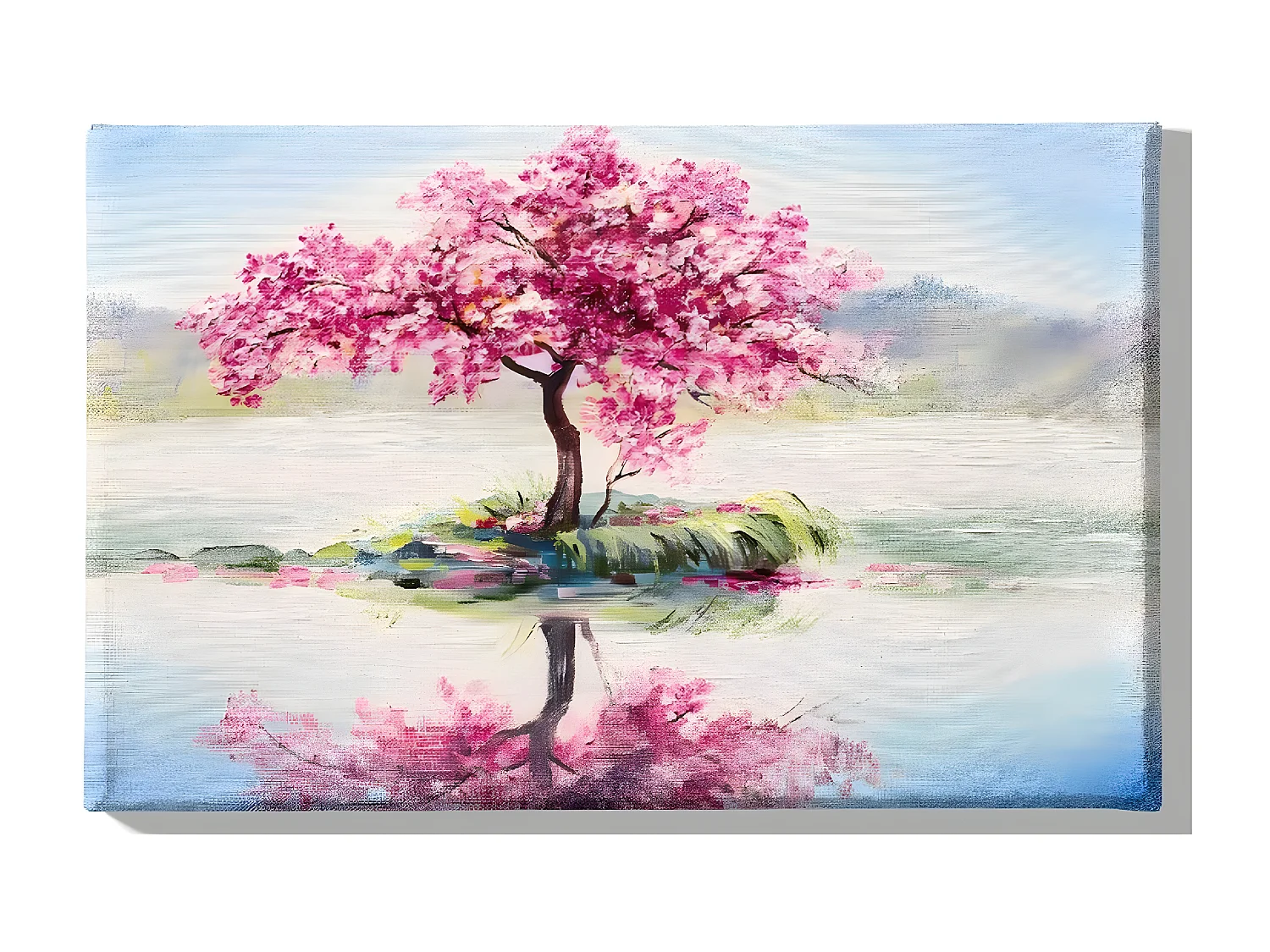 Impression sur Toile Arbre 12, Rose, 70x3x45 cm, DESIGN MANIA