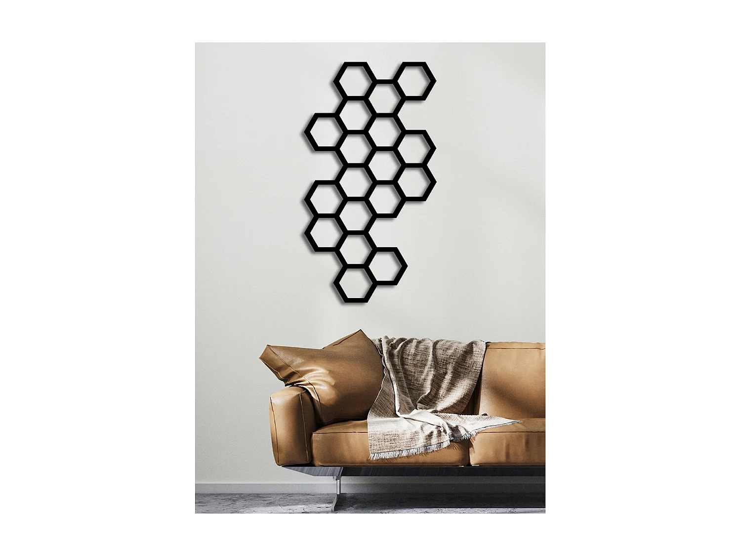 Metalen Decoratie Bij 1 - Zwart - 44x3x80 cm - EPIKASA