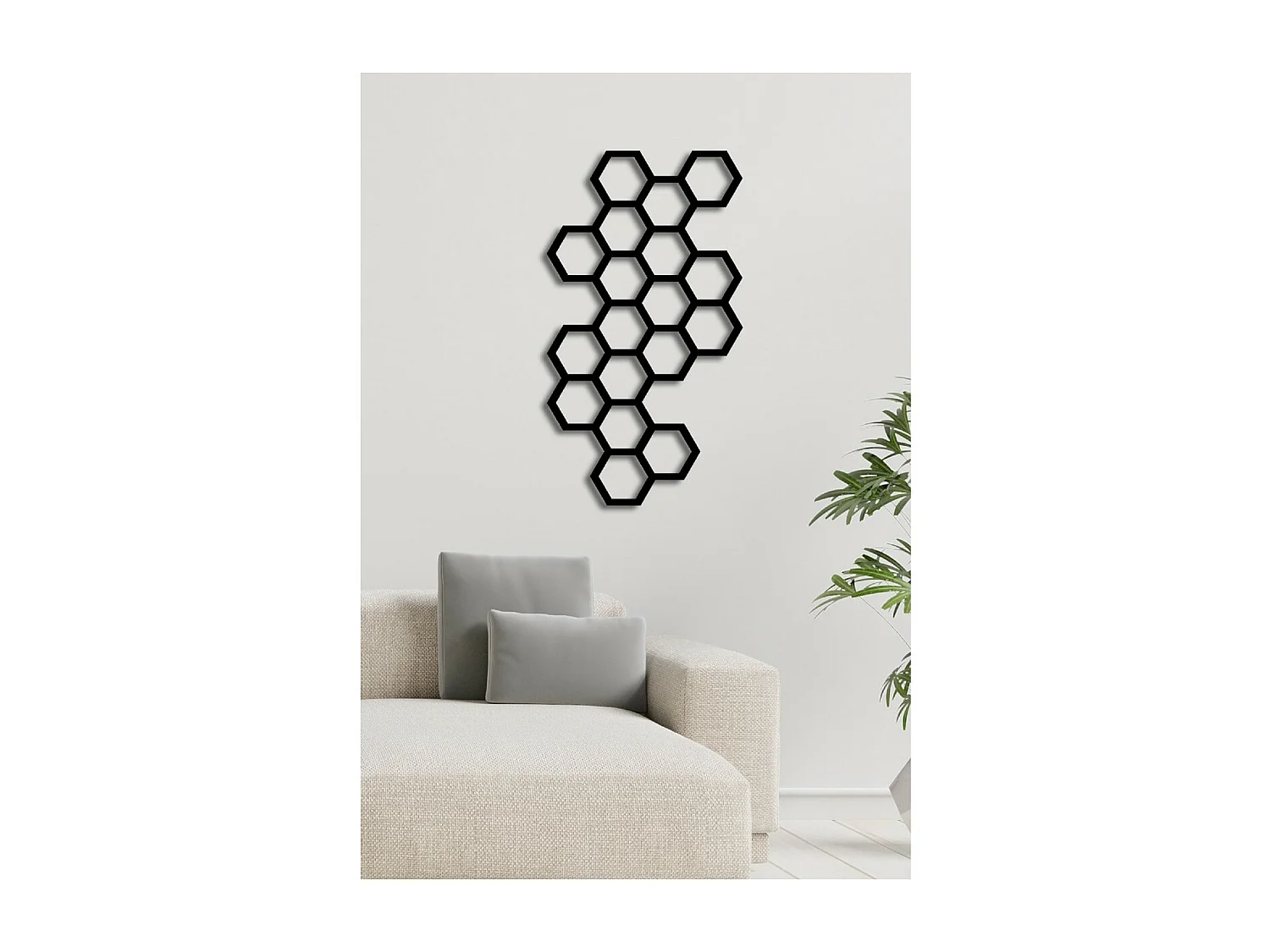 Metalen Decoratie Bij 1 - Zwart - 44x3x80 cm - EPIKASA