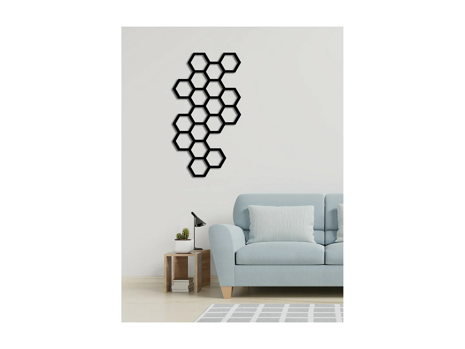 Metalen Decoratie Bij 1 - Zwart - 44x3x80 cm - EPIKASA