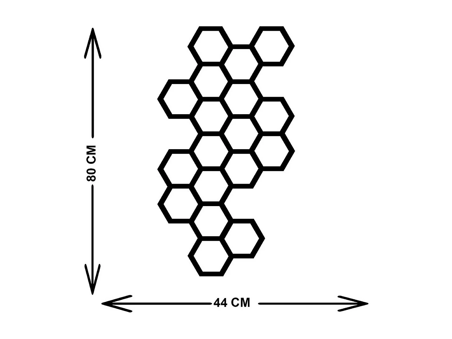 Metalen Decoratie Bij 1 - Zwart - 44x3x80 cm - EPIKASA