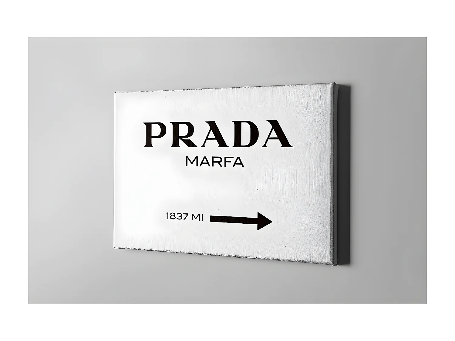 Wydruk na Płótnie Prada Marfa, Biały, 70x3x100 cm, EPIKASA