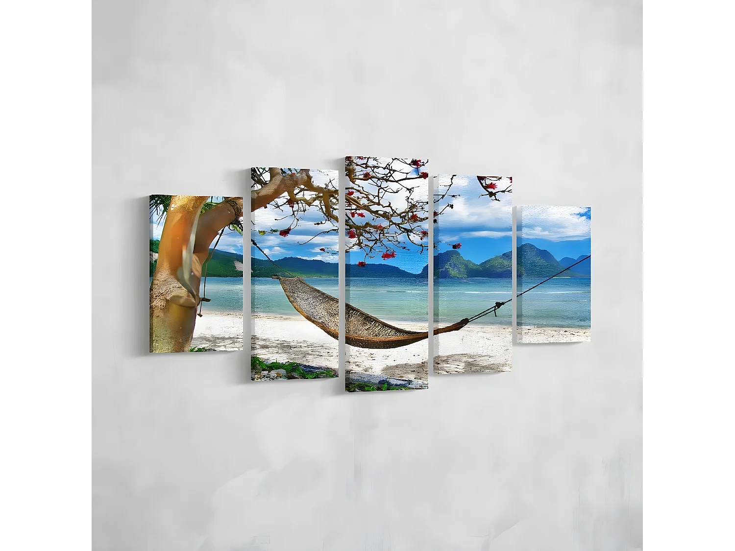 Impressão em Tela Mar 4, Azure, 100x3x60 cm, EPIKASA