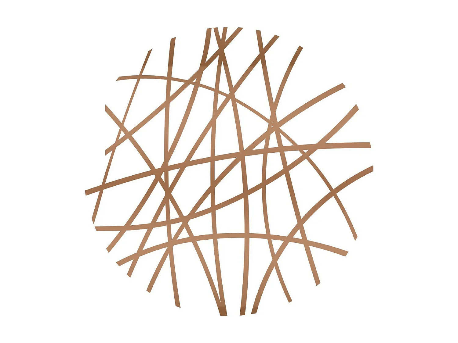 Décoration en Métal Cercle 8, Cuivre, 80x3x80 cm, EPIKASA