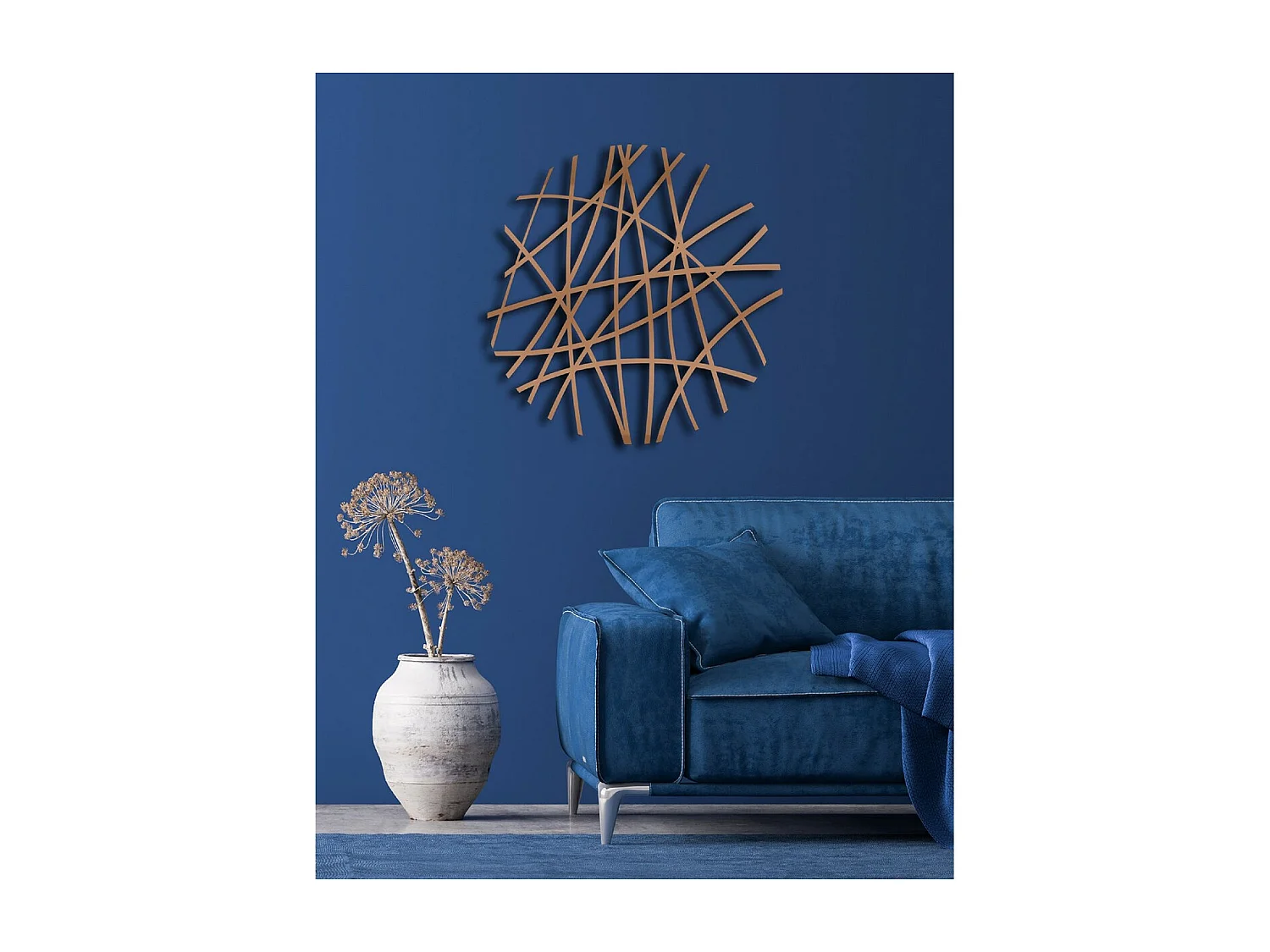 Décoration en Métal Cercle 8, Cuivre, 80x3x80 cm, EPIKASA