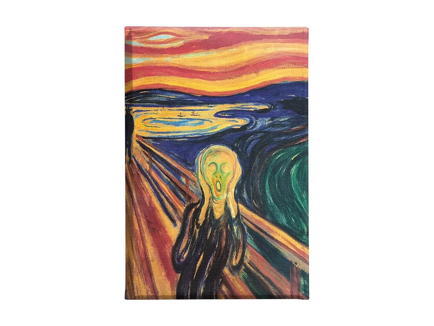 Wydruk na Płótnie Krzyk Muncha, Wielokolorowy, 60x3x90 cm, EPIKASA