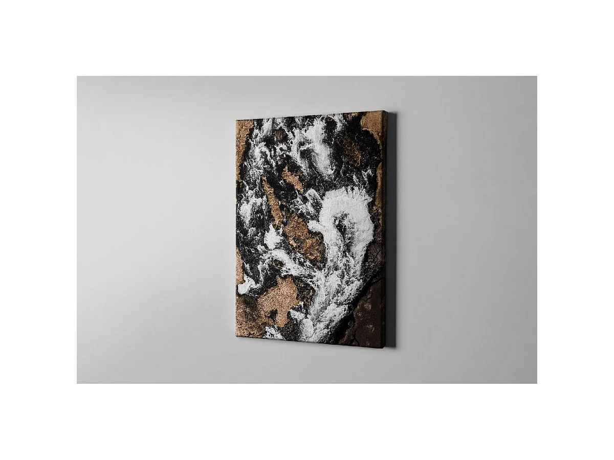 Impression sur Toile Pour, Blanc, Marron, Noir, 100x3x150 cm, EPIKASA