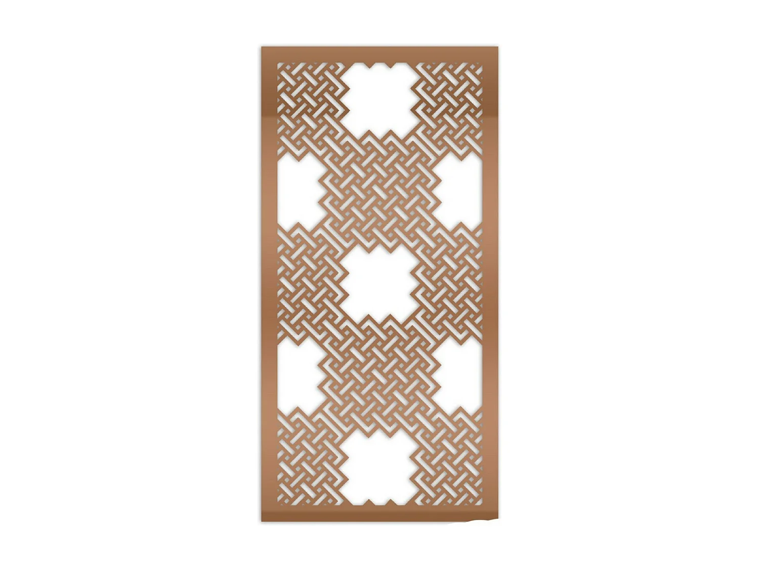 Decoración de Metal Composición Geométrica 14, Cobre, 50x3x100 cm, EPIKASA