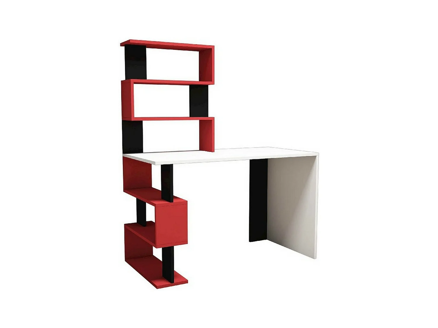 Bureau Moderne Cleide, Rouge, 120x60x148,2 cm, EPIKASA