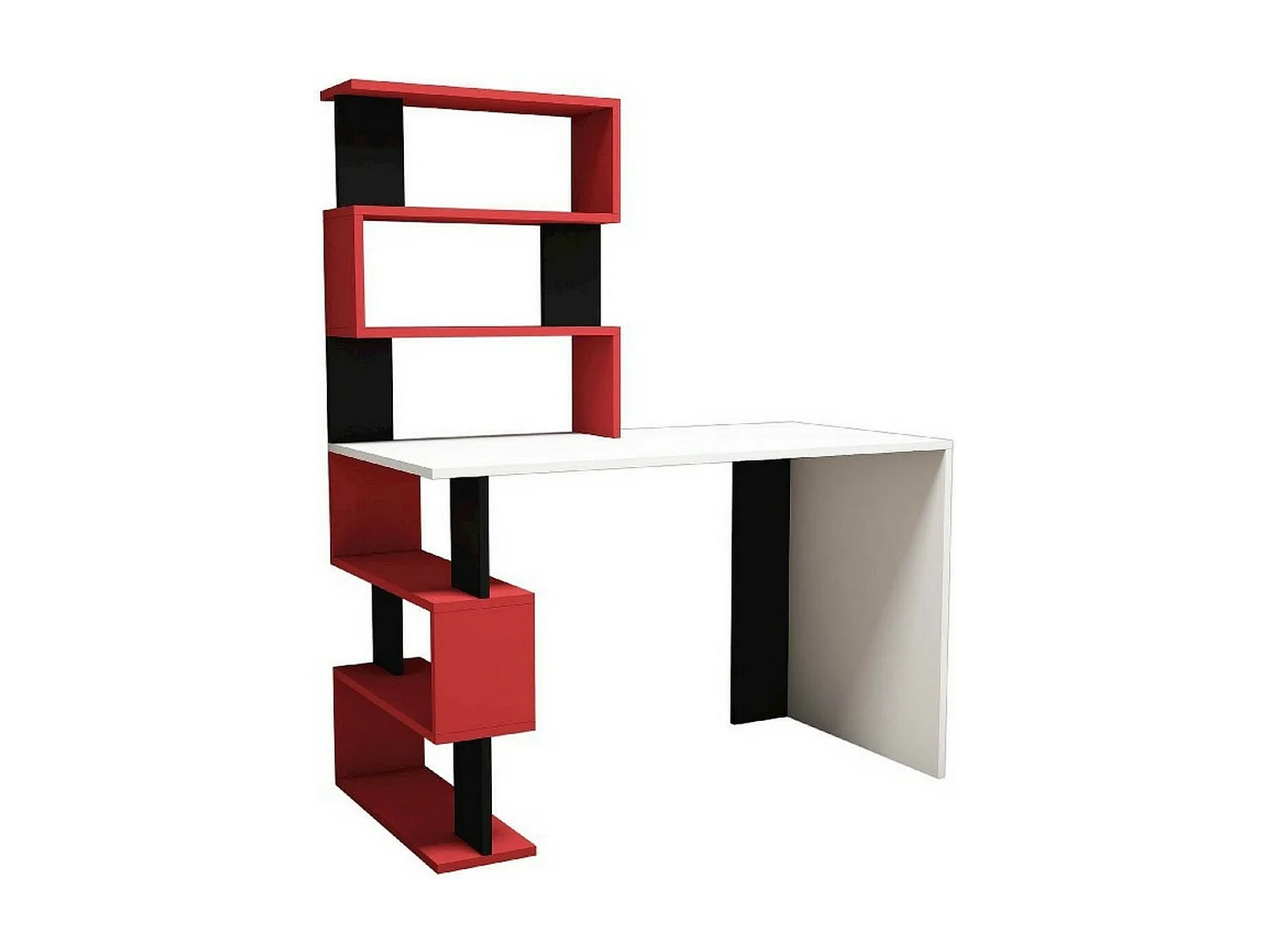 Bureau Moderne Cleide, Rouge, 120x60x148,2 cm, EPIKASA
