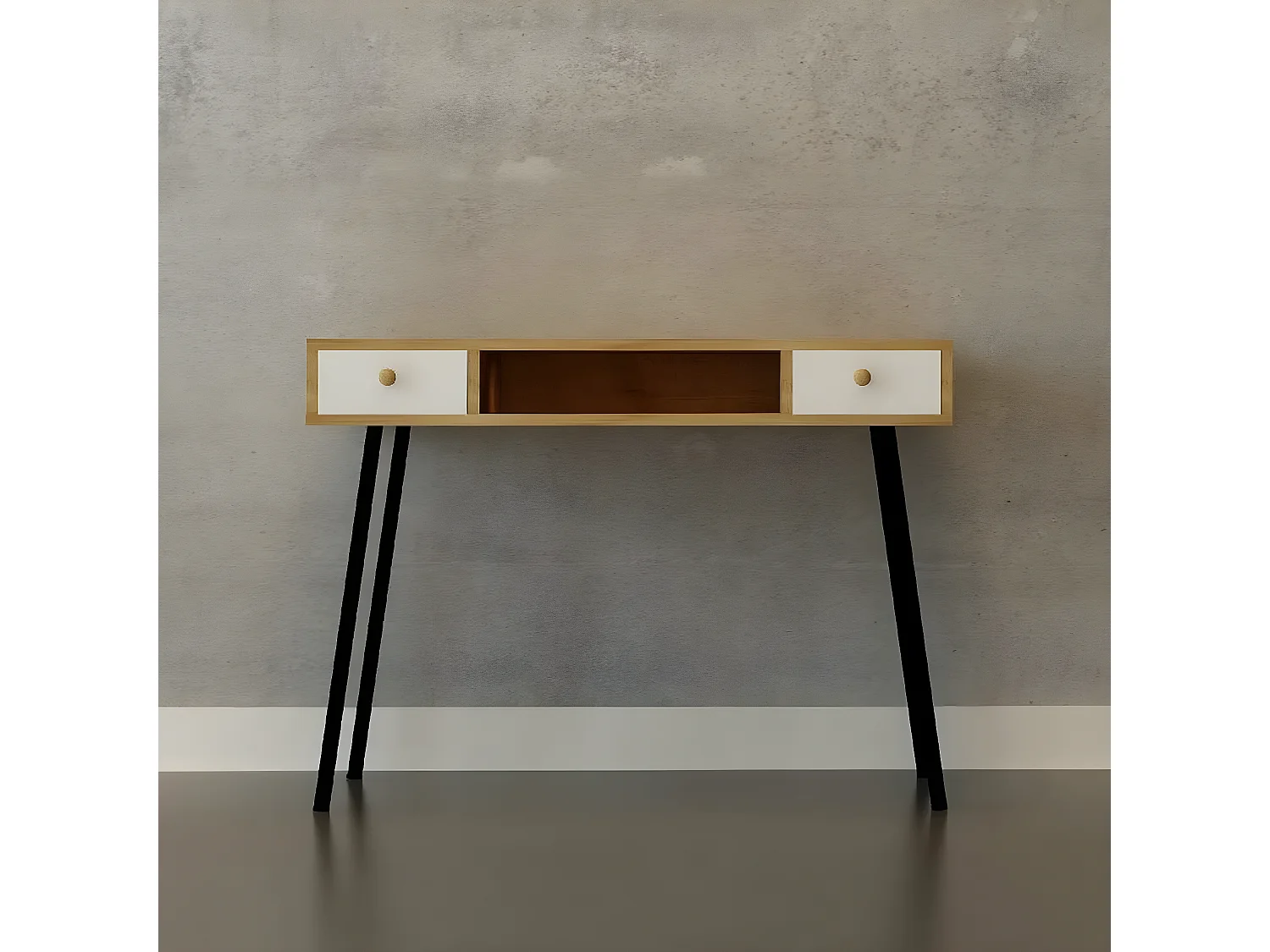 Secretária Gioia, Carvalho, 100x60x72 cm, EPIKASA