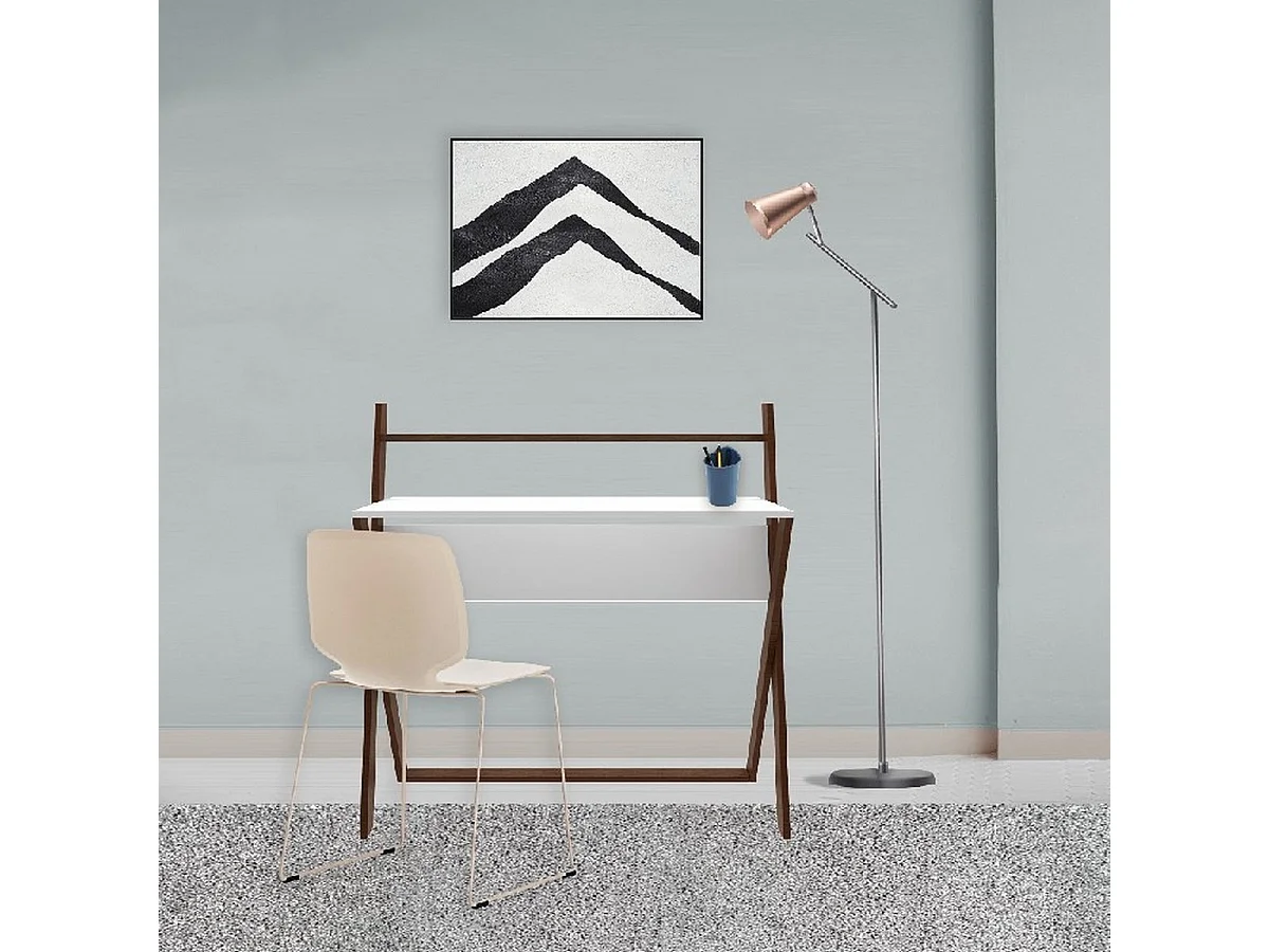 Bureau Moderne Mariella, Noyer, 104x60x107,6 cm, EPIKASA