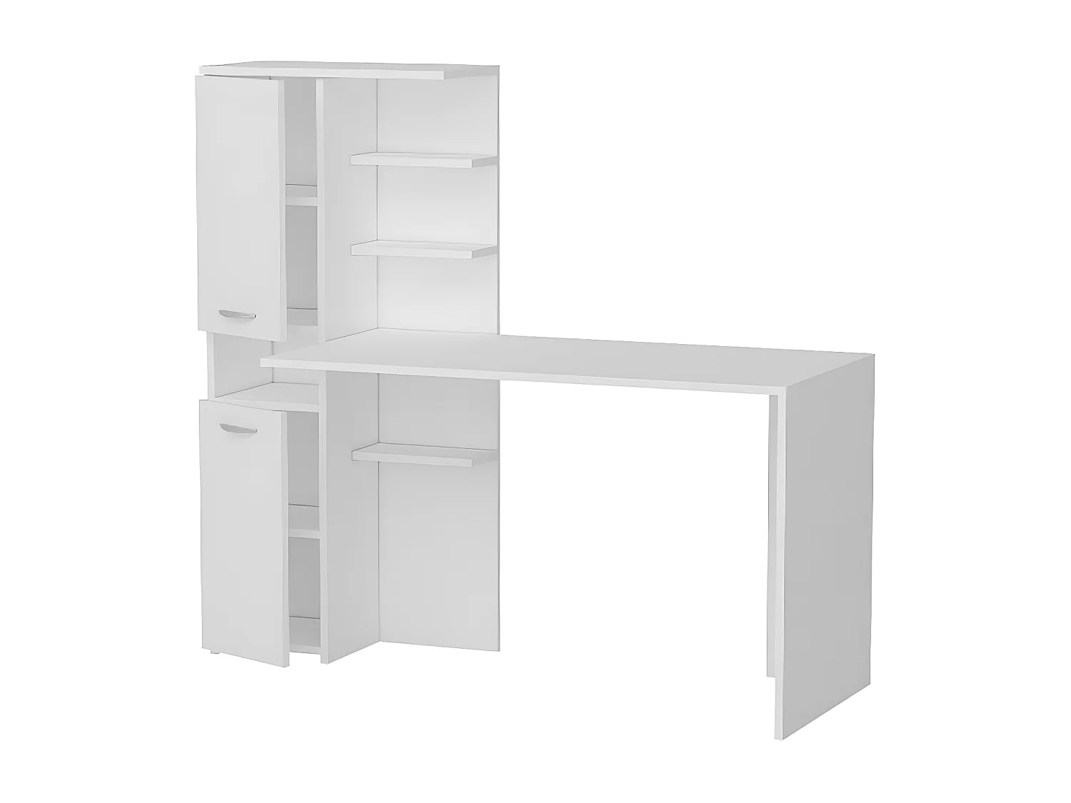 Bureau Clio - Wit - 150x60x135 cm - EPIKASA
