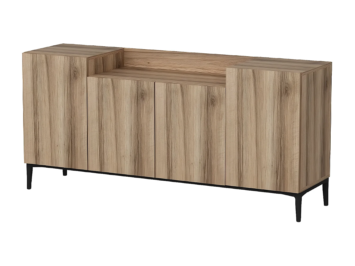 Mobile Multiuso Annalisa, Noce, 160x42x75 cm, EPIKASA