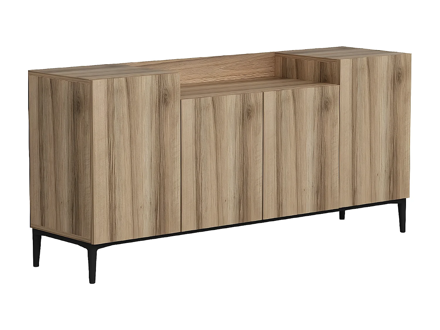 Mobile Multiuso Annalisa, Noce, 160x42x75 cm, EPIKASA