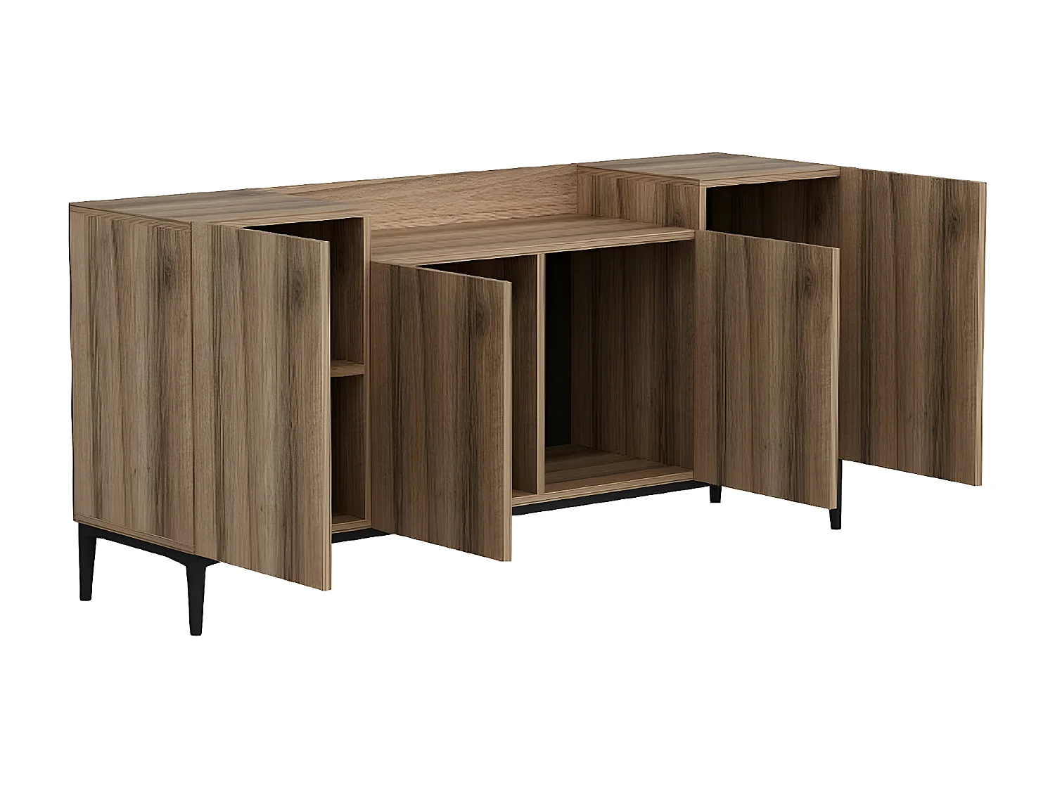 Mobile Multiuso Annalisa, Noce, 160x42x75 cm, EPIKASA