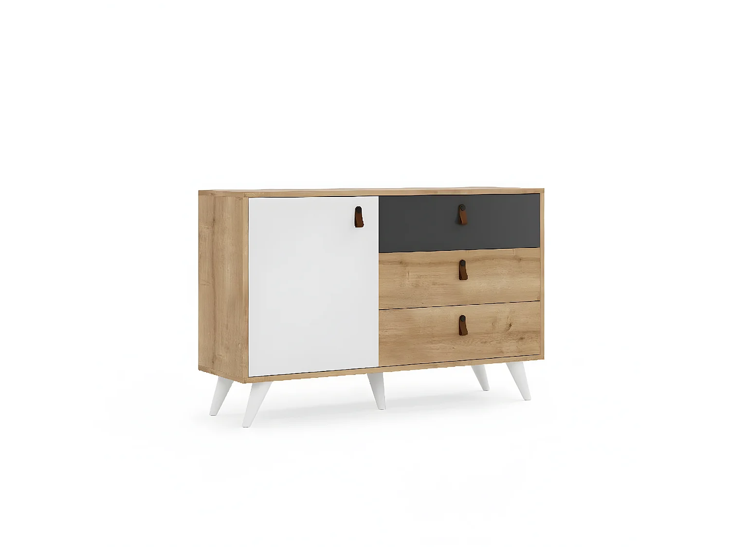 Armoire à Usages Multiples Manila, Chêne, 120x36,5x77 cm, EPIKASA