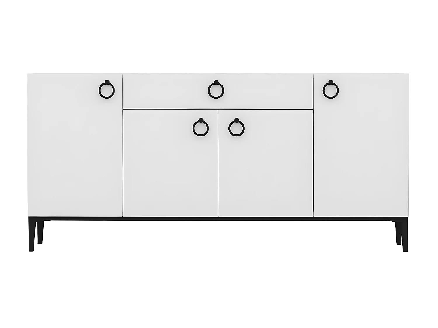 Armoire à Usages Multiples Gloria, Blanc, 160x42x75 cm, EPIKASA