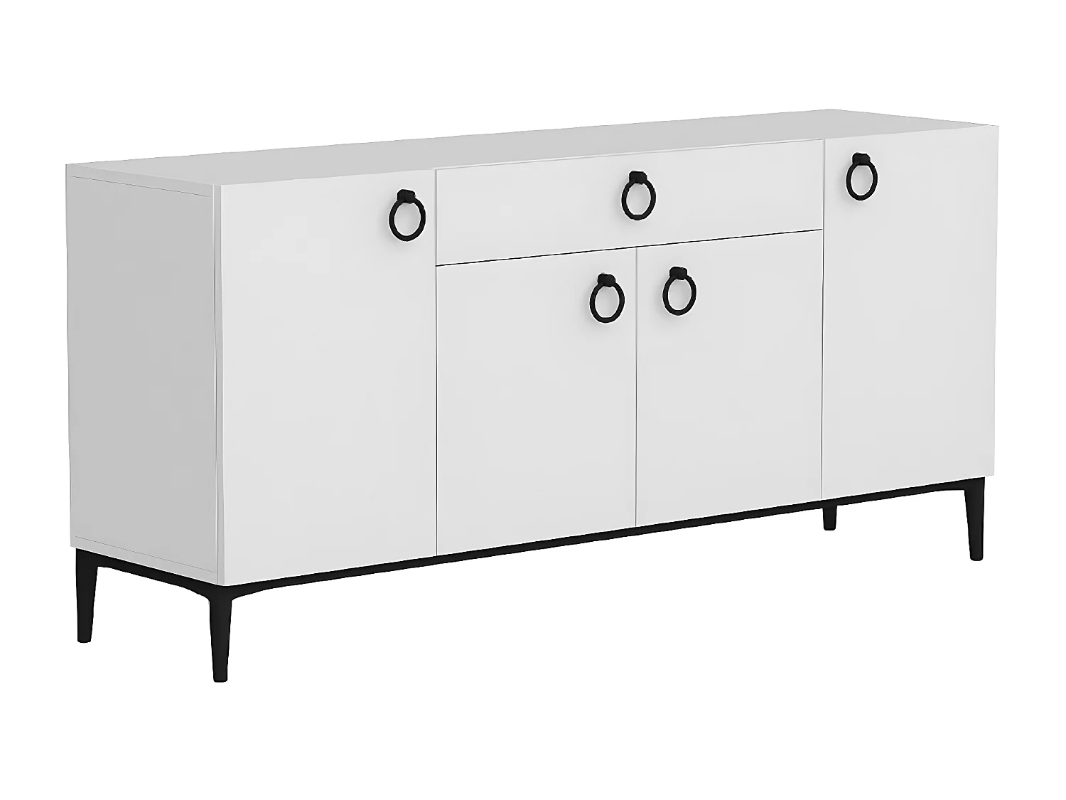 Armoire à Usages Multiples Gloria, Blanc, 160x42x75 cm, EPIKASA