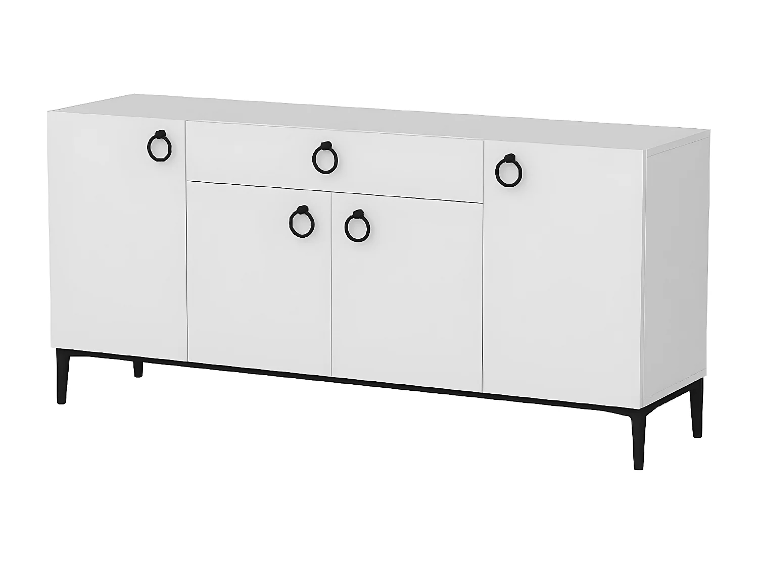 Armoire à Usages Multiples Gloria, Blanc, 160x42x75 cm, EPIKASA