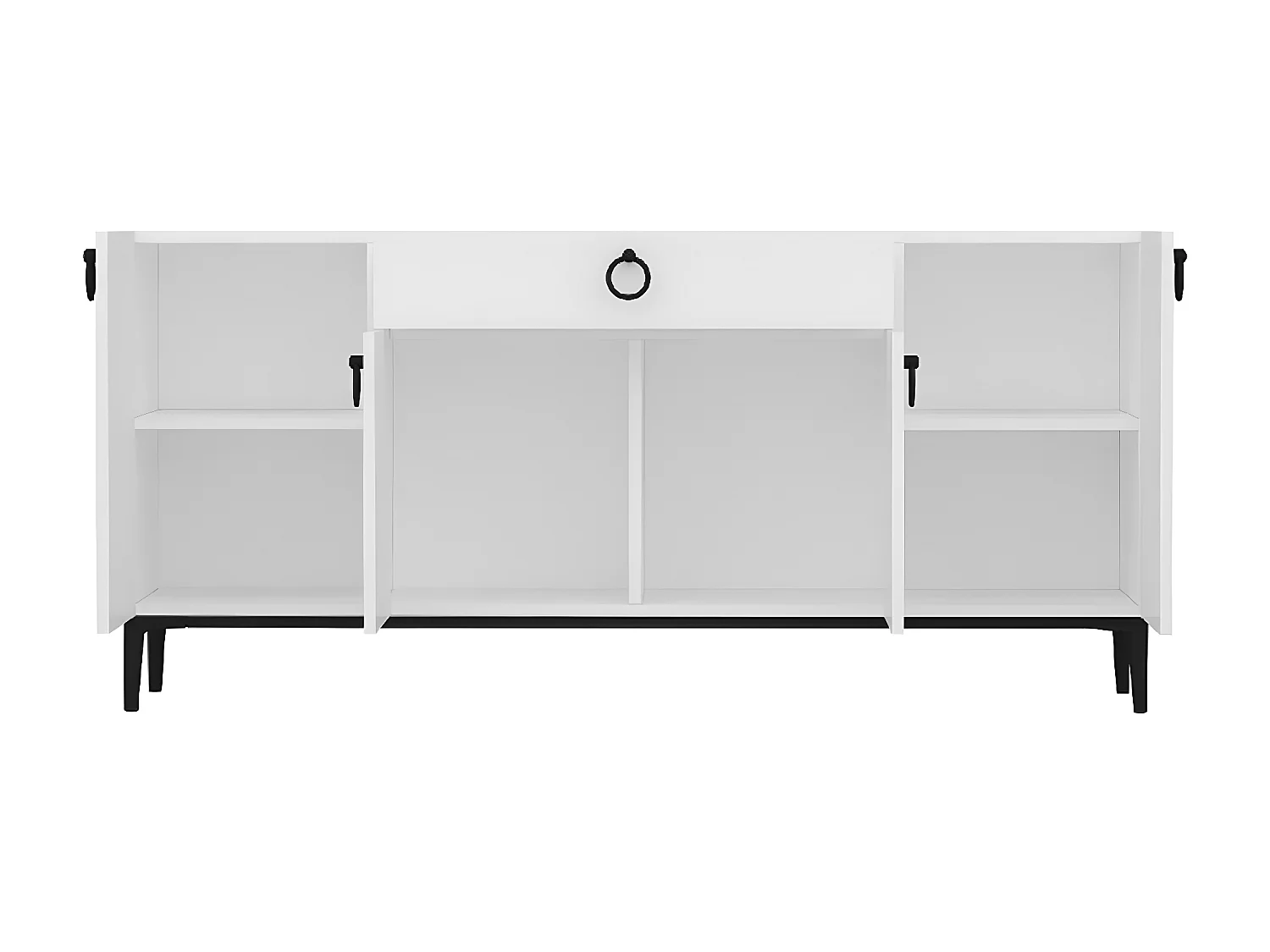 Armoire à Usages Multiples Gloria, Blanc, 160x42x75 cm, EPIKASA