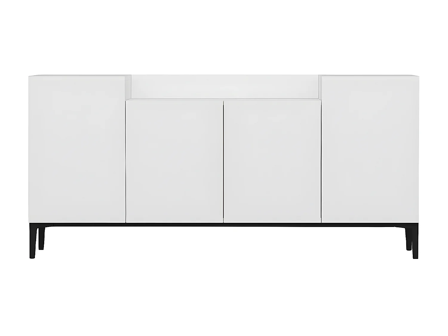 Armoire à Usages Multiples Annalisa, Blanc, 160x42x75 cm, EPIKASA