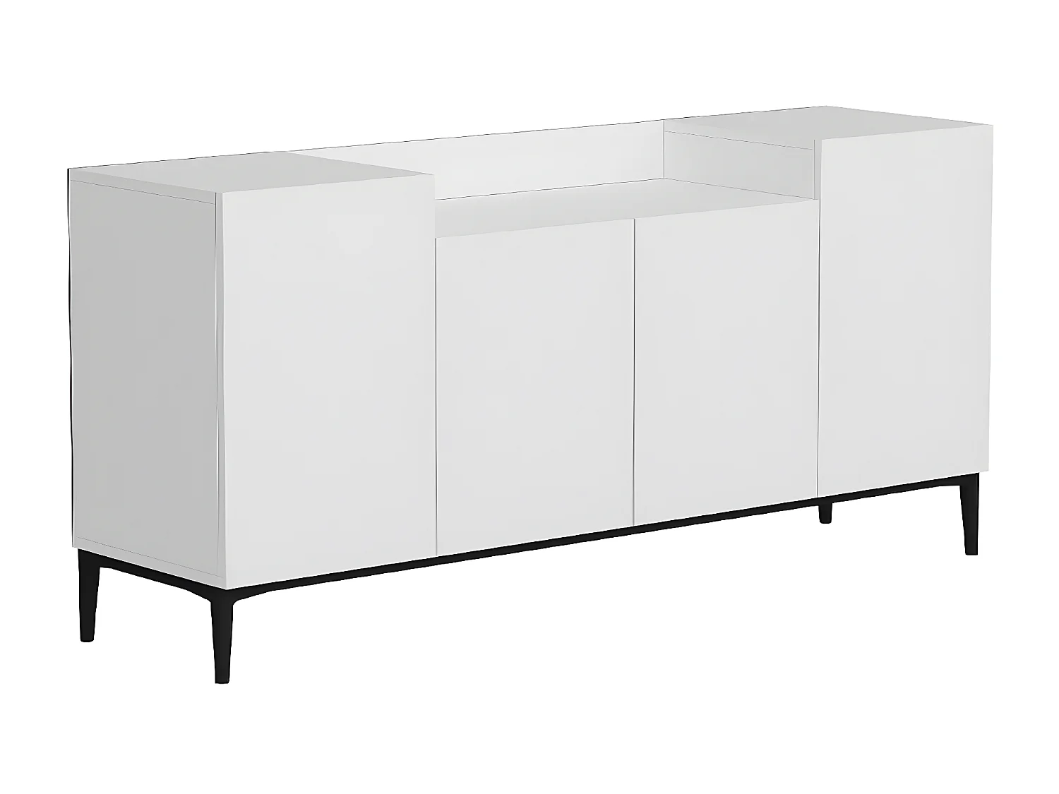 Armoire à Usages Multiples Annalisa, Blanc, 160x42x75 cm, EPIKASA