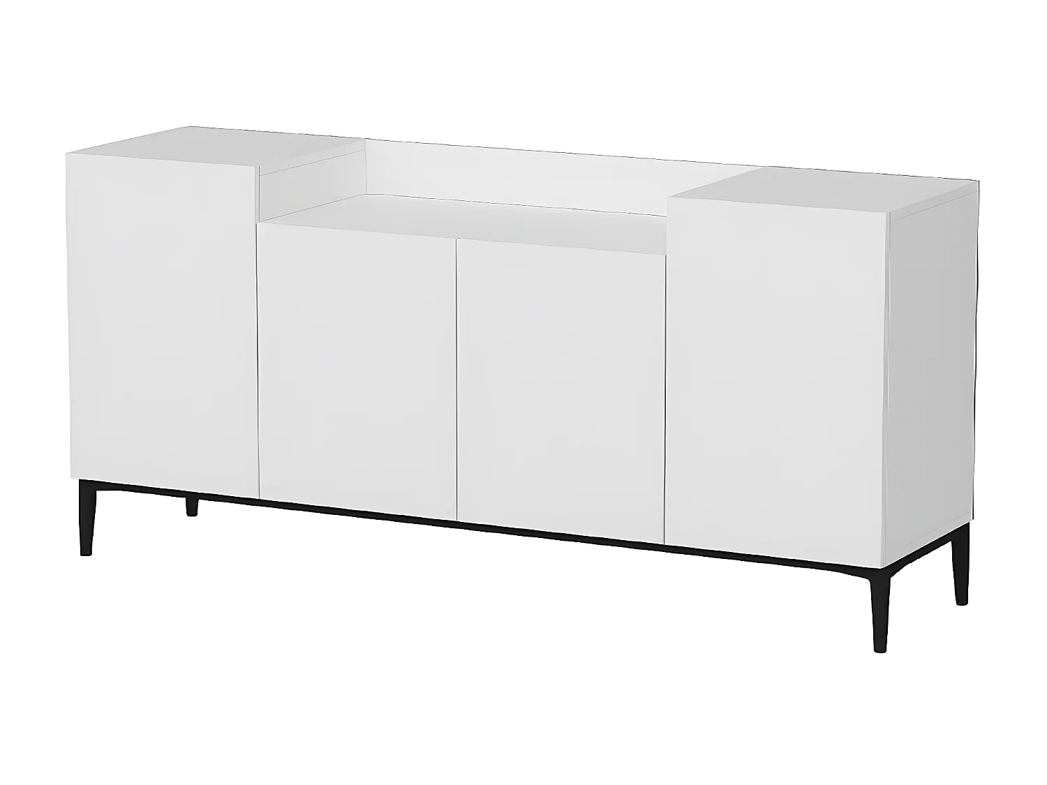 Armoire à Usages Multiples Annalisa, Blanc, 160x42x75 cm, EPIKASA