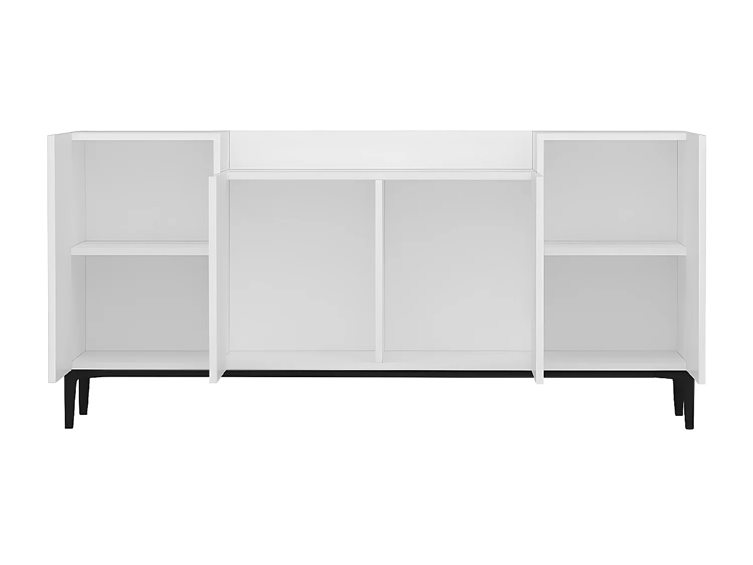 Armoire à Usages Multiples Annalisa, Blanc, 160x42x75 cm, EPIKASA