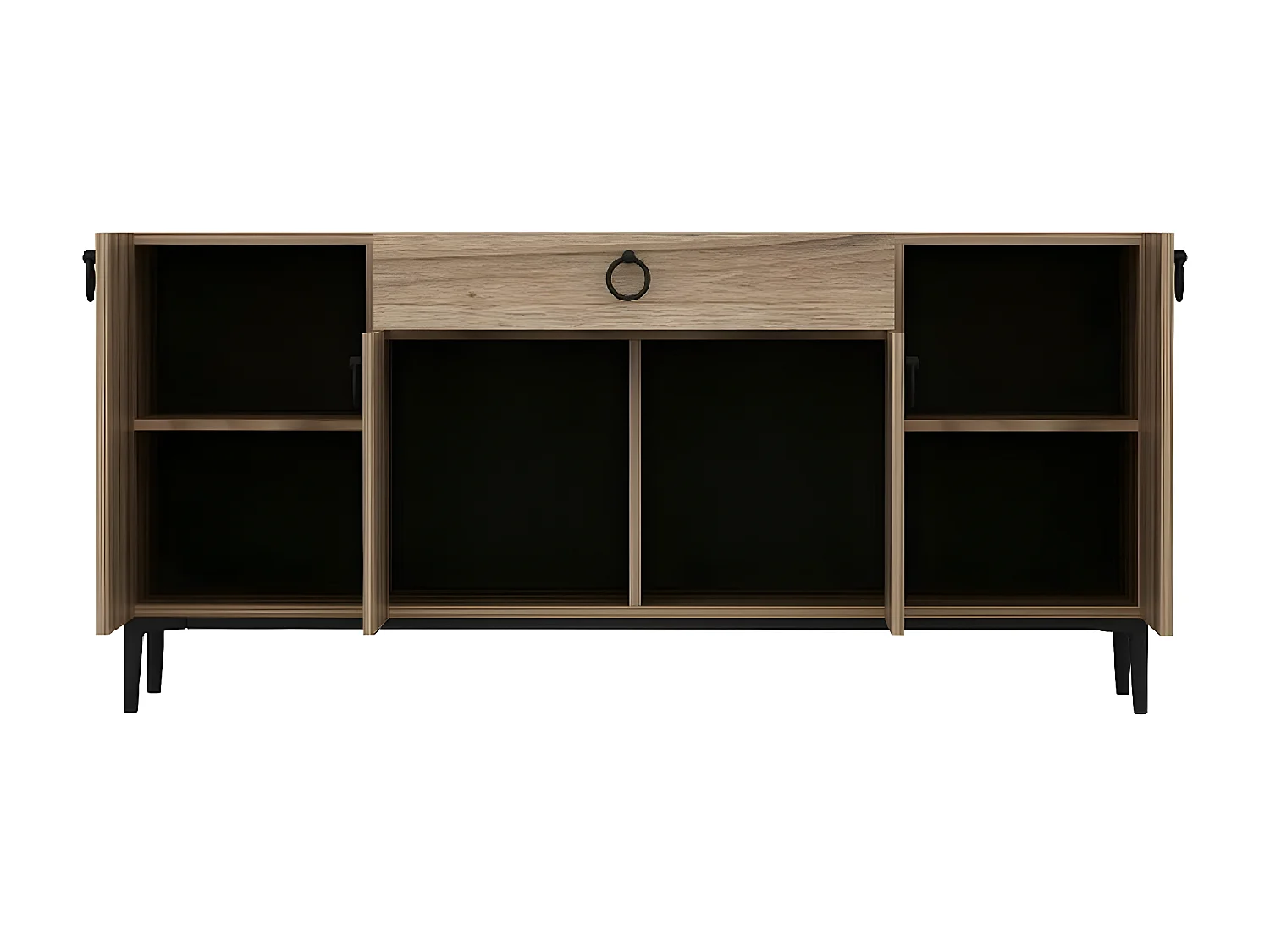 Armoire à Usages Multiples Gloria, Noyer, 160x42x75 cm, EPIKASA