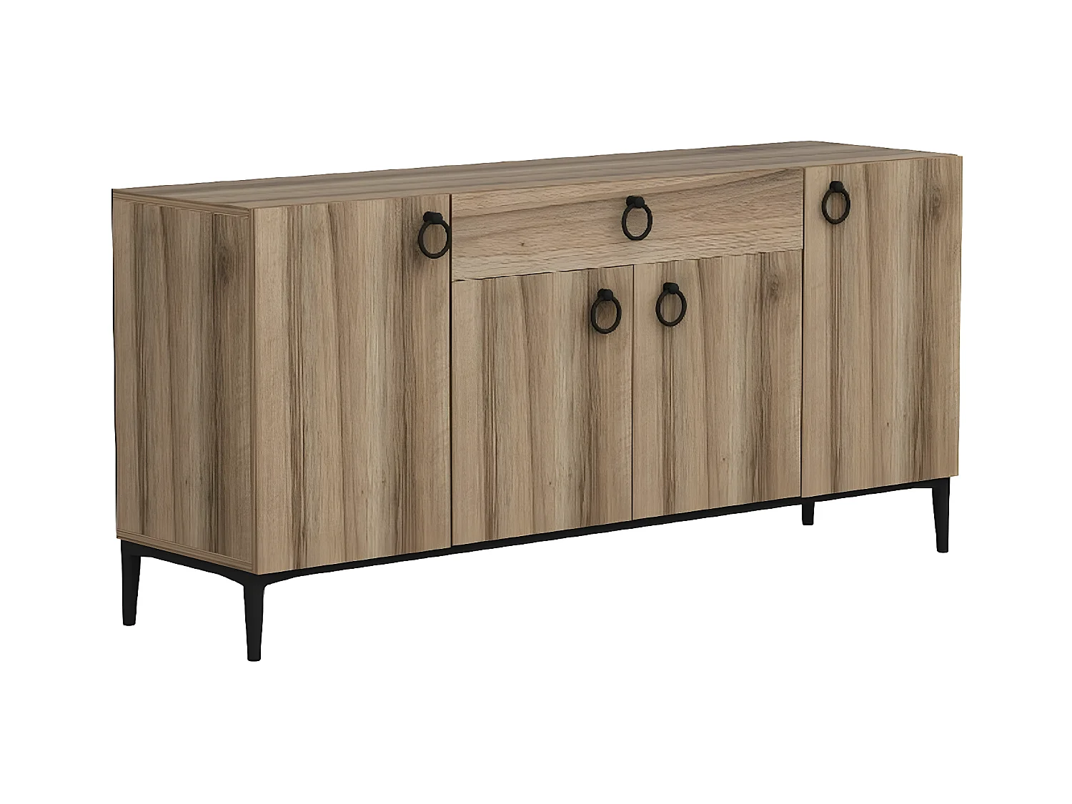 Armoire à Usages Multiples Gloria, Noyer, 160x42x75 cm, EPIKASA