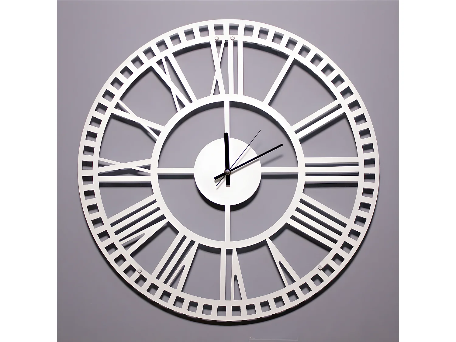 Relógio de Parede Vintage 5, Branco, 50x1,5x50 cm, EPIKASA