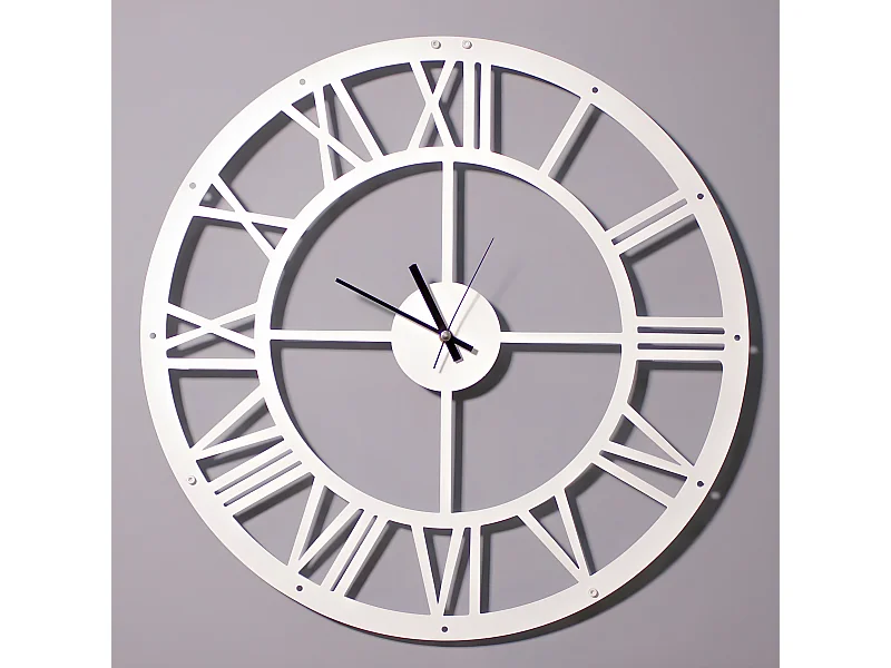 Zegar ścienny Vintage 3, Biały, 50x0,16x50 cm, EPIKASA