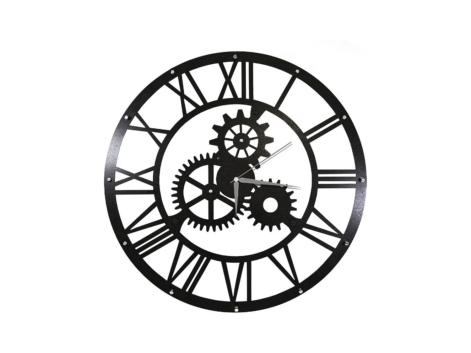 Relógio de Parede Vintage, Preto, 50x0,16x50 cm, EPIKASA