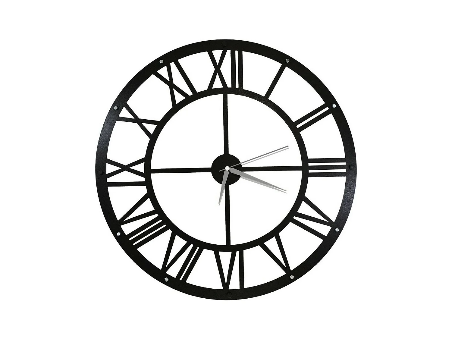 Wandklok Vintage 2 - Zwart - 50x0,16x50 cm - EPIKASA