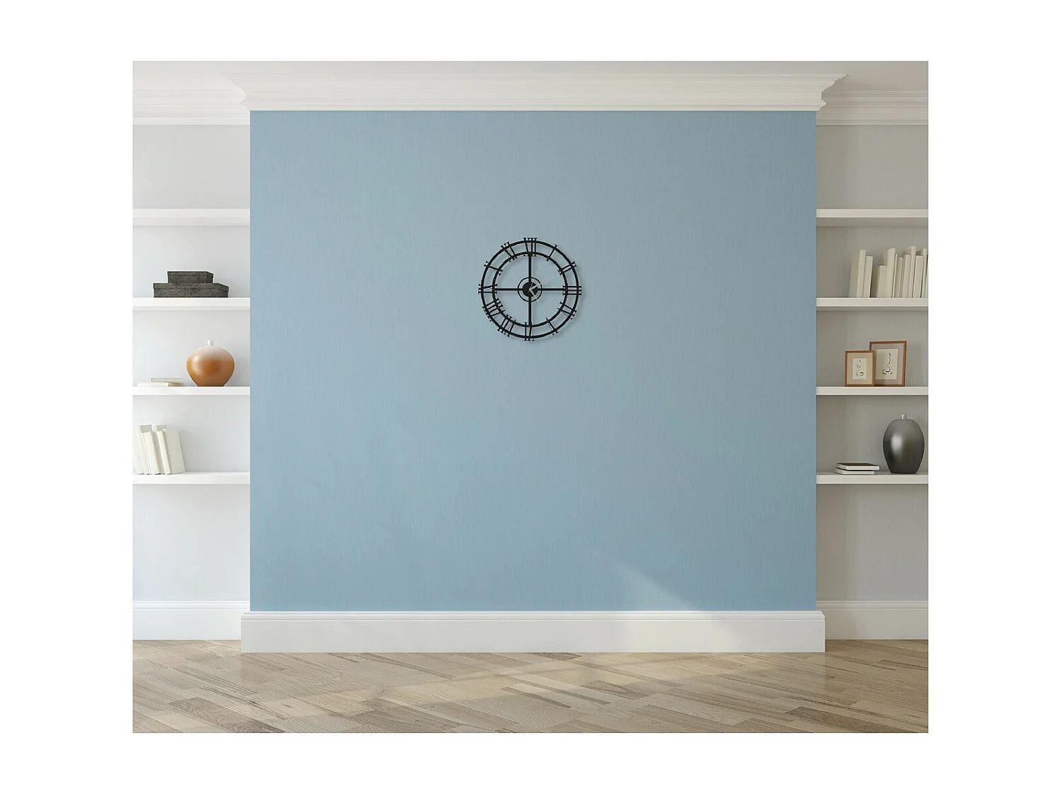 Relógio de Parede Vintage 1, Preto, 50x0,16x50 cm, EPIKASA