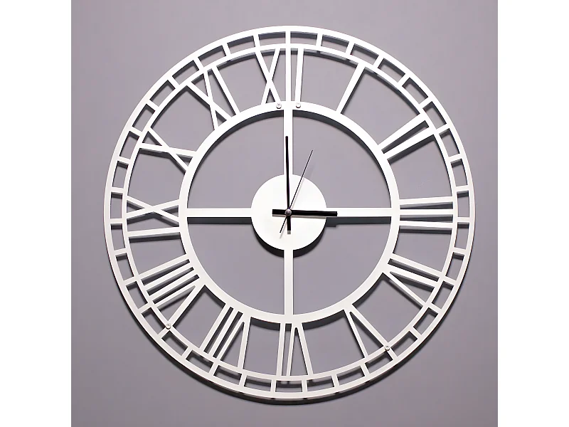 Relógio de Parede Vintage 7, Branco, 50x1,5x50 cm, EPIKASA