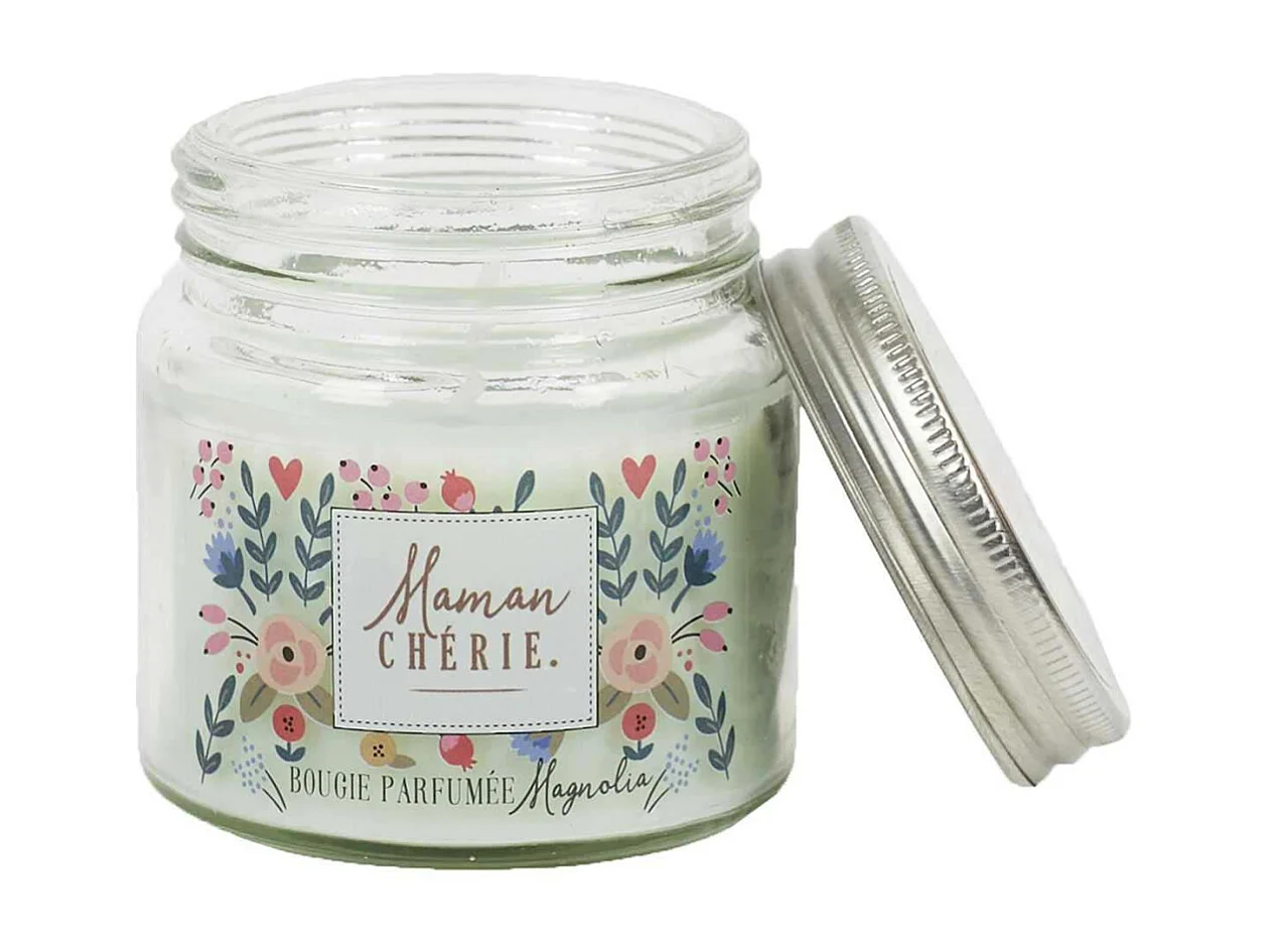 Bougie parfumée en pot Maman 6.5 cm (Lot de 4)