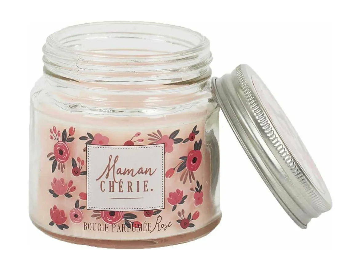 Bougie parfumée en pot Maman 6.5 cm (Lot de 4)