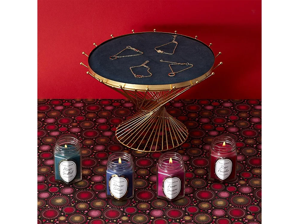 Bougie parfumée en bocal avec bijou surprise (Lot de 2)