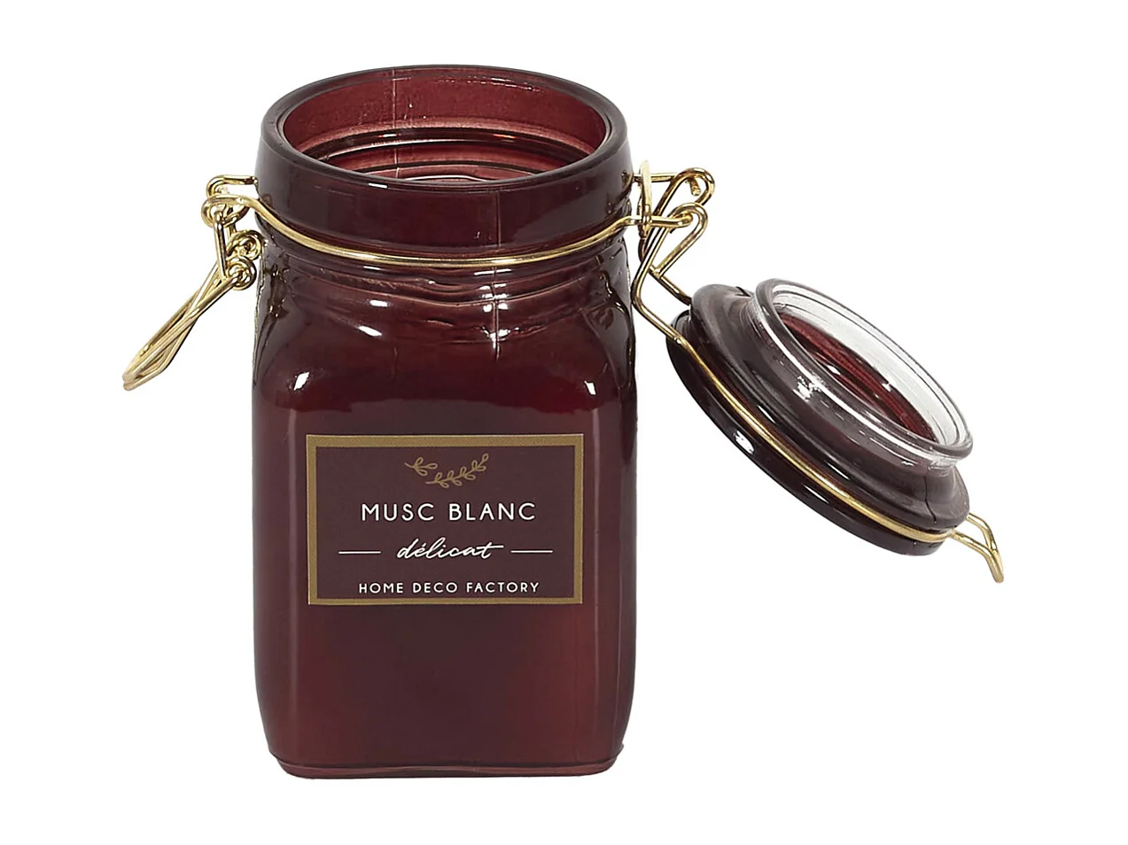 Bougie parfumée pot à clip apothicaire 9 x 6 x 11 cm (Lot de 2)