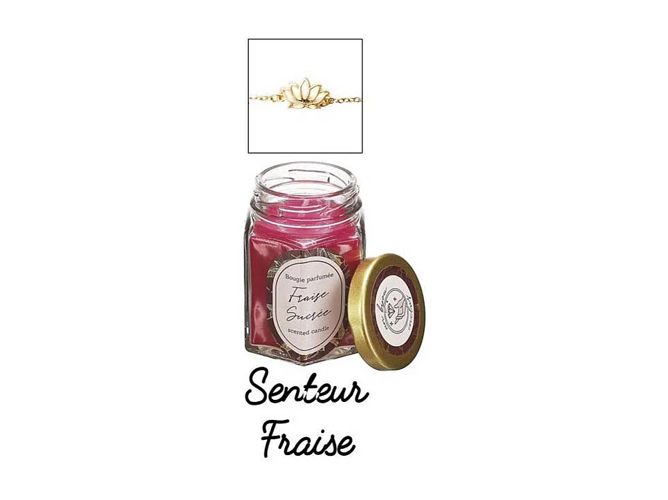 Bougie parfumée en bocal avec bijou surprise (Lot de 2)