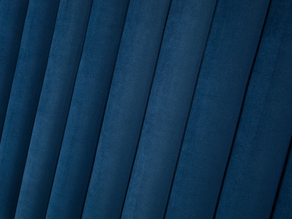 Cabecero cama SARAH - 140 cm - Terciopelo - Azul noche