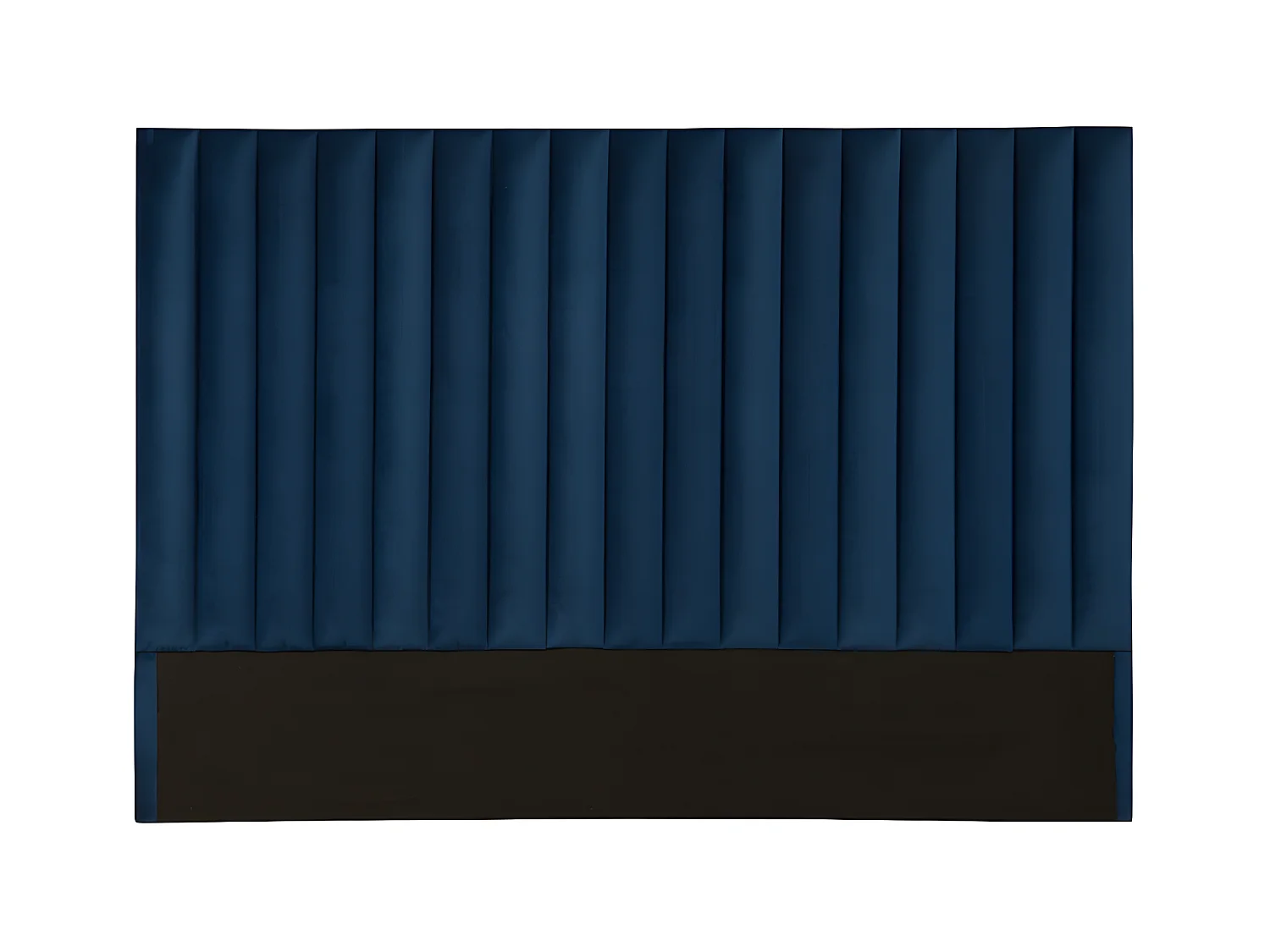 Cabecero cama SARAH - 160 cm - Terciopelo - Azul noche