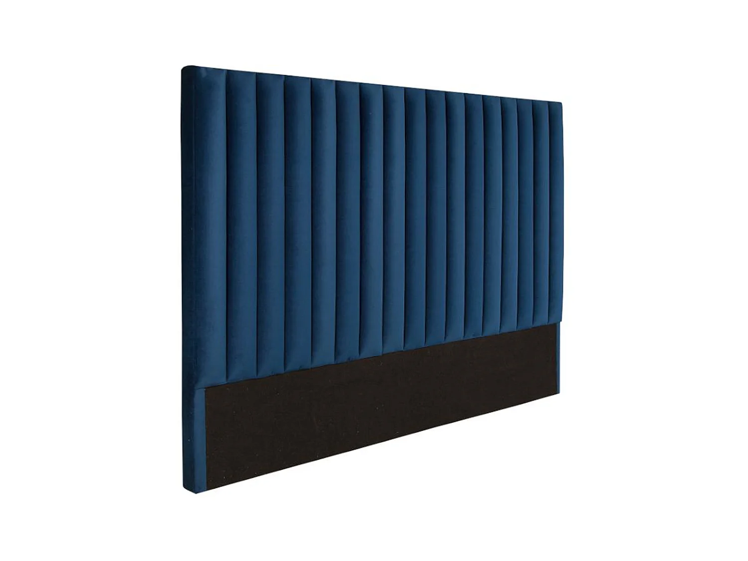 Cabecero cama SARAH - 160 cm - Terciopelo - Azul noche