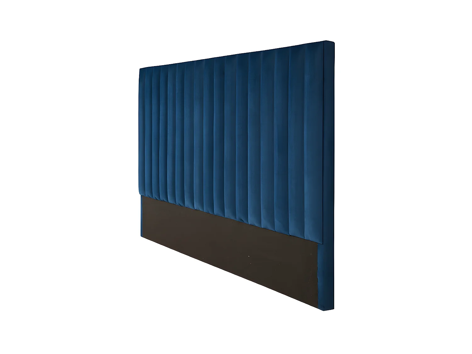 Cabecero cama SARAH - 160 cm - Terciopelo - Azul noche